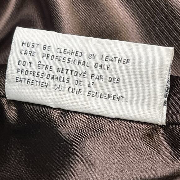 Vintage Andrew Marc Leather Jacket Buttoned Medium - Picture 6 of 7